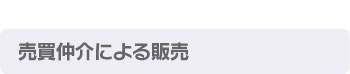 売買仲介による販売