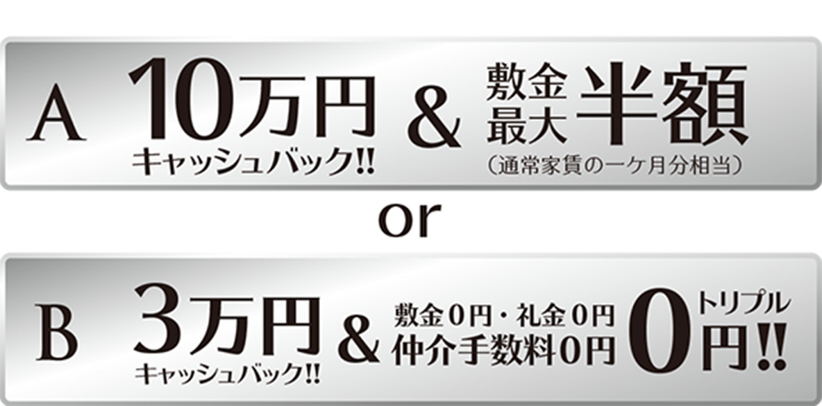 特典A,Bからお選びいただけます