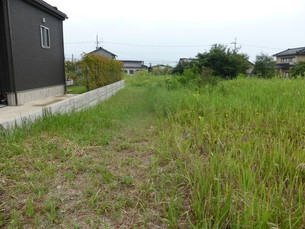 河北郡内灘町字宮坂三字　土地の外観