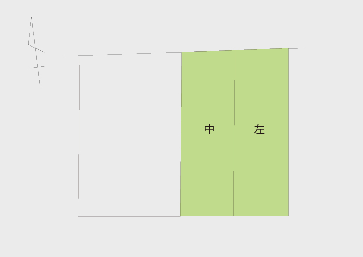 富山市新庄町字畑田割6番39,57,58の区画図